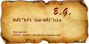 Bökfi Gardénia névjegykártya